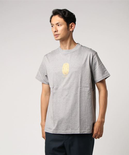 L&HARMONY（エルアンドハーモニー）の「[L&HARMONY / エルアンドハーモニー]ハイクルーネックプリントTシャツ"KOBAN"（Tシャツ/カットソー・メンズ・ネイビー/ホワイト/グレー・MEDIUM/LARGE）」の7枚目の写真