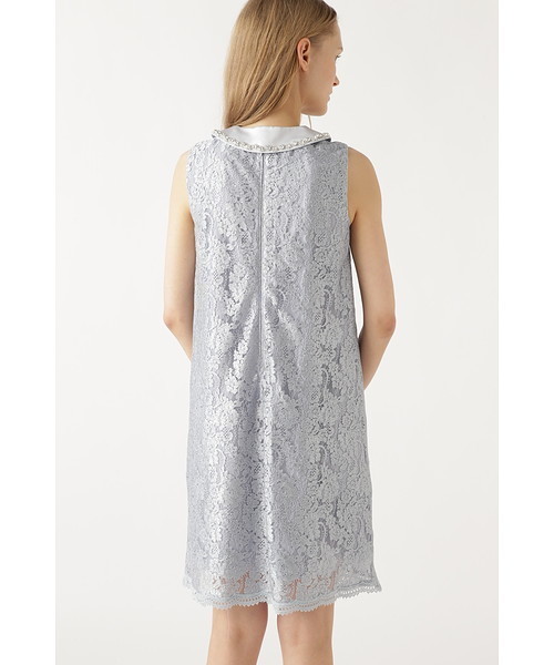 JILL STUART(ジルスチュアート)の「《JILLSTUART White》ジニーレースドレス(ワンピース・レディース・ブルー/ブラック・2/0/4)」の7枚目の写真