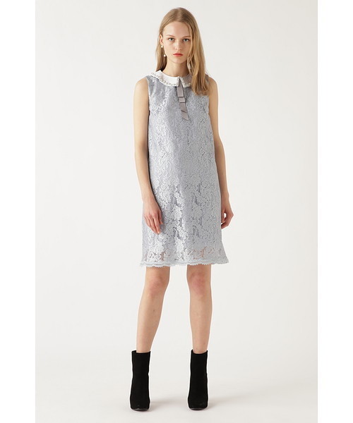 JILL STUART(ジルスチュアート)の「《JILLSTUART White》ジニーレースドレス(ワンピース・レディース・ブルー/ブラック・2/0/4)」の15枚目の写真