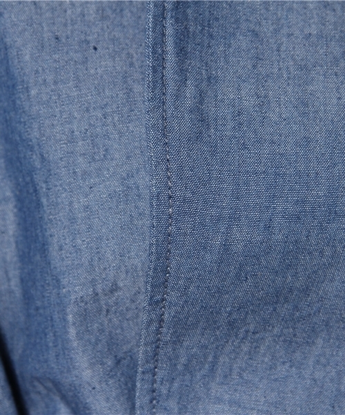 WHO'S WHO gallery（フーズフーギャラリー）の「【THE MARMAID】シャンブレーガウン（ブルゾン・レディース・ブラック/ブルー・FREE）」の9枚目の写真