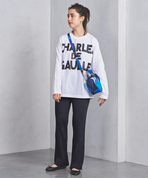 UNITED ARROWS（ユナイテッドアローズ）の「UWSC リブ ニットパンツ ◆（その他パンツ・レディース・ライトグレー/オフホワイト/ダークグレー・36/38）」の3枚目の写真