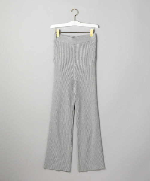 UNITED ARROWS（ユナイテッドアローズ）の「UWSC リブ ニットパンツ ◆（その他パンツ・レディース・ライトグレー/オフホワイト/ダークグレー・36/38）」の14枚目の写真