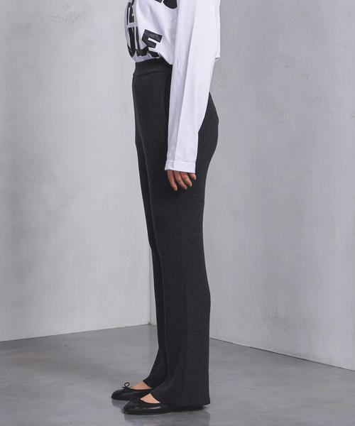 UNITED ARROWS（ユナイテッドアローズ）の「UWSC リブ ニットパンツ ◆（その他パンツ・レディース・ライトグレー/オフホワイト/ダークグレー・36/38）」の17枚目の写真