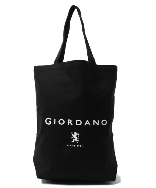 GIORDANO（ジョルダーノ）の「GIORDANO/ロゴエコトートバッグ（エコバッグ/サブバッグ・メンズ・ブラック/ブルー/ネイビー/ピンク・FREE）」の2枚目の写真