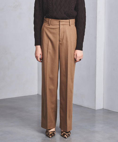 UNITED ARROWS（ユナイテッドアローズ）の「UBCB フラノ ストレートパンツ ◆（その他パンツ・レディース・ベージュ/オフホワイト/ブラック・40/36/34/38）」の9枚目の写真