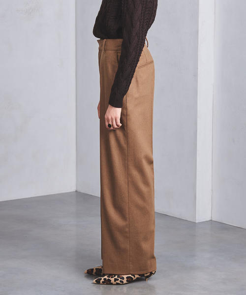 UNITED ARROWS（ユナイテッドアローズ）の「UBCB フラノ ストレートパンツ ◆（その他パンツ・レディース・ベージュ/オフホワイト/ブラック・40/36/34/38）」の10枚目の写真