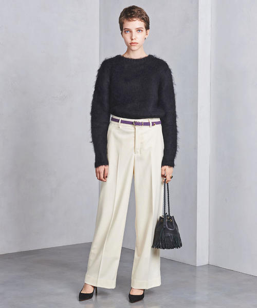 UNITED ARROWS（ユナイテッドアローズ）の「UBCB フラノ ストレートパンツ ◆（その他パンツ・レディース・ベージュ/オフホワイト/ブラック・40/36/34/38）」の18枚目の写真