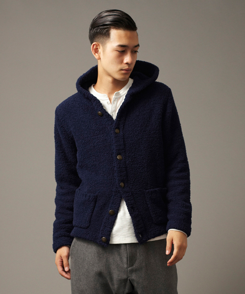 UNITED ARROWS(ユナイテッドアローズ)の「UAS ボアフードジャケット◆(カーディガン/ボレロ・メンズ・イエロー/ネイビー/ワインレッド・SMALL/MEDIUM/LARGE/X-LARGE/X-SMALL)」の14枚目の写真