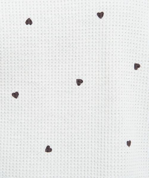 natural couture（ナチュラルクチュール）の「モチーフプリントワッフルプルオーバー（Tシャツ/カットソー・レディース・ベージュ/オフホワイト/サックスブルー/ピンク・FREE）」の5枚目の写真
