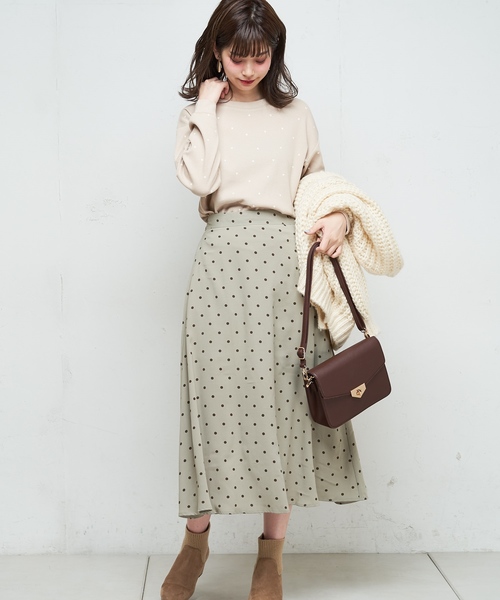 natural couture（ナチュラルクチュール）の「モチーフプリントワッフルプルオーバー（Tシャツ/カットソー・レディース・ベージュ/オフホワイト/サックスブルー/ピンク・FREE）」の8枚目の写真