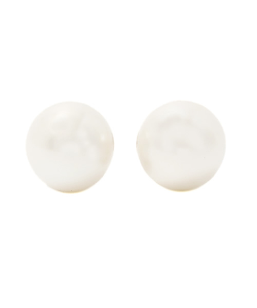 Ray BEAMS（レイビームス）の「Ray BEAMS / トライアングルビジュー パールピアス（ピアス（両耳用）・レディース・ホワイト・ONE SIZE）」の2枚目の写真