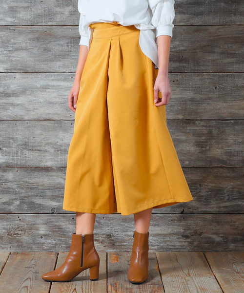 セール タックガウチョパンツ パンツ Owlspale オールズペール