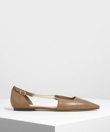 チェーンストラップ バレリーナフラット / Chain Strap Ballerina Flats