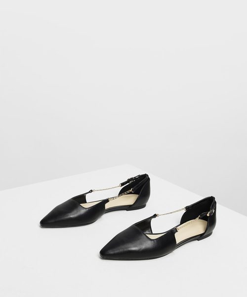 CHARLES & KEITH(チャールズ & キース)の「チェーンストラップ バレリーナフラット / Chain Strap Ballerina Flats(バレエシューズ・レディース・ブラック/ブラウン/アイボリー・22.5cm/23cm/23.5cm/24.5cm)」の11枚目の写真