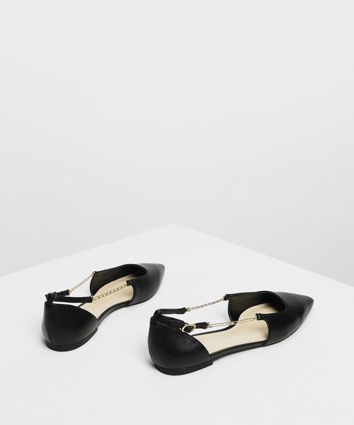 CHARLES & KEITH(チャールズ & キース)の「チェーンストラップ バレリーナフラット / Chain Strap Ballerina Flats(バレエシューズ・レディース・ブラック/ブラウン/アイボリー・22.5cm/23cm/23.5cm/24.5cm)」の18枚目の写真