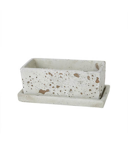 DULTON（ダルトン）の「SOLID PLANTER RECTANGLE S/植木鉢（フラワーベース・メンズ・ブラウン/グレー/グレー系その他・FREE）」の3枚目の写真