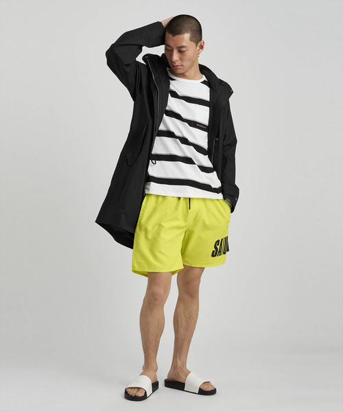 Saturdays NYC(サタデーズ ニューヨークシティ )の「James Stripe Long Sleeve Shirt(Tシャツ/カットソー・メンズ・ホワイト/ブラック・XL/XS/S/M/L)」の6枚目の写真