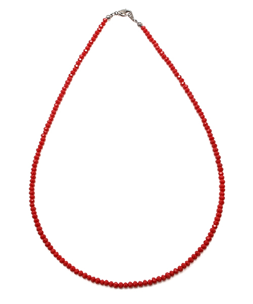 WEGO(ウィゴー)の「WEGO/カラーカットネックレス(ネックレス・メンズ・ホワイト/ブルー/レッド・FREE)」の3枚目の写真