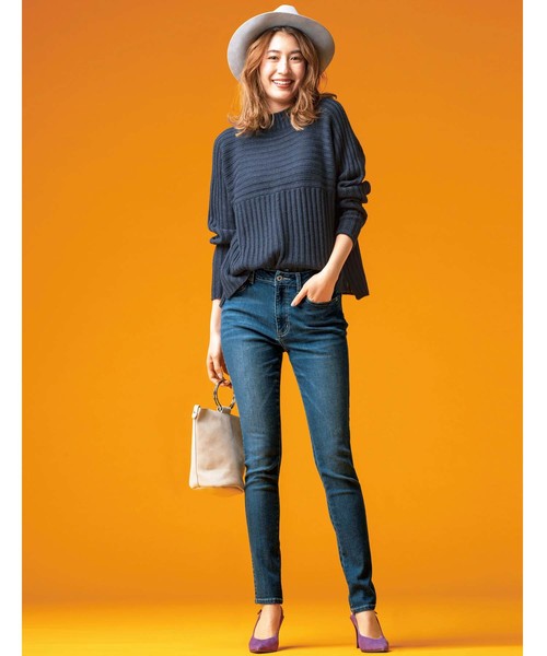 GeeRA(ジーラ)の「美脚ストレッチスキニーデニムパンツ(デニムパンツ・レディース・ブラック/ネイビー/インディゴブルー/ブルー・LARGE/X-LARGE/SMALL/MEDIUM/XX-LARGE/XXX-LARGE/XXXX-LARGE)」の14枚目の写真