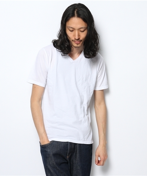 BEAUTY&YOUTH UNITED ARROWS(ビューティーアンドユースユナイテッドアローズ)の「BY コットン レイヤード Vネック カットソー◆(Tシャツ/カットソー・メンズ・グレー/ネイビー/ライラック・X-LARGE/SMALL/LARGE/MEDIUM)」の13枚目の写真