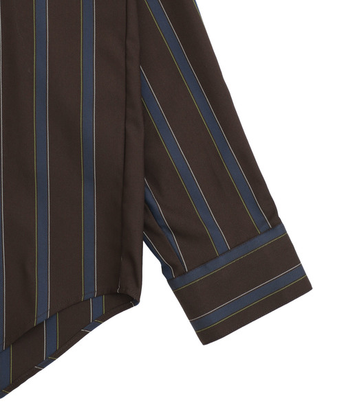 STUDIOUS(ステュディオス)の「【STUDIOUS】TRフライフロントクレリックシャツ(シャツ/ブラウス・メンズ・ブラック/ブラウン/ベージュ/ワインレッド・1/2/3)」の12枚目の写真