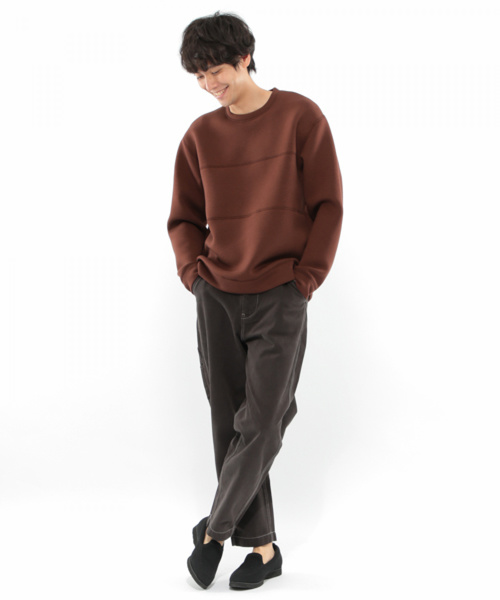 LAKOLE（ラコレ）の「エアープルオーバー / LAKOLE（スウェット・メンズ・ナチュラル/ブラウン/チャコール/アイボリー/ブラック/ベージュ・LARGE/MEDIUM）」の9枚目の写真