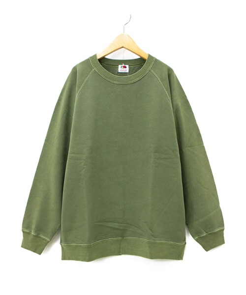 go slow caravan(ゴースローキャラバン)の「FRUIT OF THE LOOM/フルーツオブザルーム PIGMENT CREW(スウェット・メンズ・ブラック/ベージュ/カーキ/ネイビー/マスタード/ワイン・MEDIUM/LARGE/X-LARGE)」の5枚目の写真