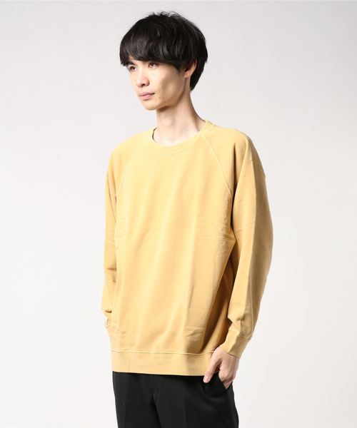 go slow caravan(ゴースローキャラバン)の「FRUIT OF THE LOOM/フルーツオブザルーム PIGMENT CREW(スウェット・メンズ・ブラック/ベージュ/カーキ/ネイビー/マスタード/ワイン・MEDIUM/LARGE/X-LARGE)」の16枚目の写真