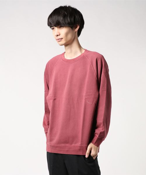 go slow caravan(ゴースローキャラバン)の「FRUIT OF THE LOOM/フルーツオブザルーム PIGMENT CREW(スウェット・メンズ・ブラック/ベージュ/カーキ/ネイビー/マスタード/ワイン・MEDIUM/LARGE/X-LARGE)」の12枚目の写真