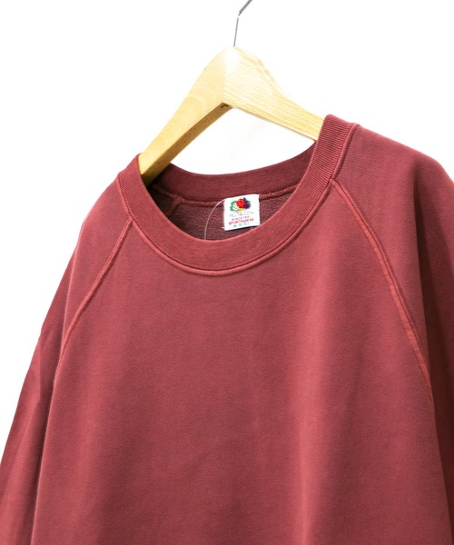 go slow caravan(ゴースローキャラバン)の「FRUIT OF THE LOOM/フルーツオブザルーム PIGMENT CREW(スウェット・メンズ・ブラック/ベージュ/カーキ/ネイビー/マスタード/ワイン・MEDIUM/LARGE/X-LARGE)」の9枚目の写真
