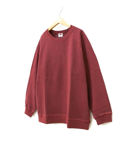 go slow caravan(ゴースローキャラバン)の「FRUIT OF THE LOOM/フルーツオブザルーム PIGMENT CREW(スウェット・メンズ・ブラック/ベージュ/カーキ/ネイビー/マスタード/ワイン・MEDIUM/LARGE/X-LARGE)」の10枚目の写真