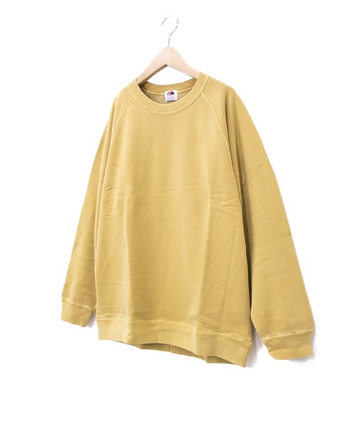 go slow caravan(ゴースローキャラバン)の「FRUIT OF THE LOOM/フルーツオブザルーム PIGMENT CREW(スウェット・メンズ・ブラック/ベージュ/カーキ/ネイビー/マスタード/ワイン・MEDIUM/LARGE/X-LARGE)」の14枚目の写真