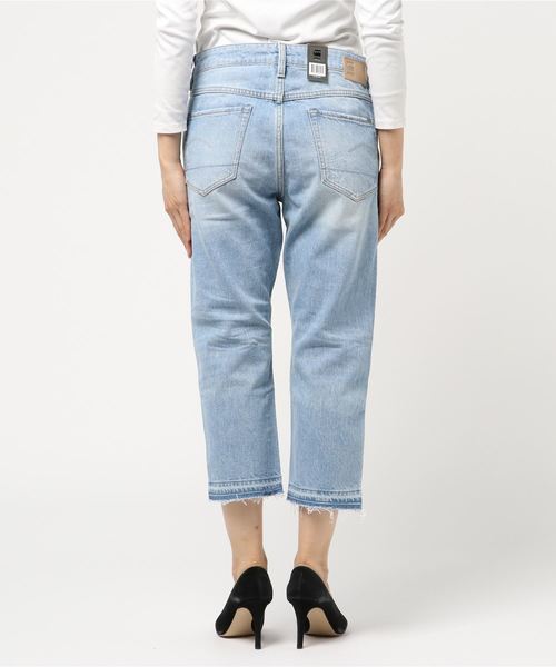 G-STAR（ジースター）の「3301 Ripped Mid BF Jeans（デニムパンツ・レディース・ライトインディゴブルー・24inch/25inch/26inch/23inch/27inch）」の10枚目の写真