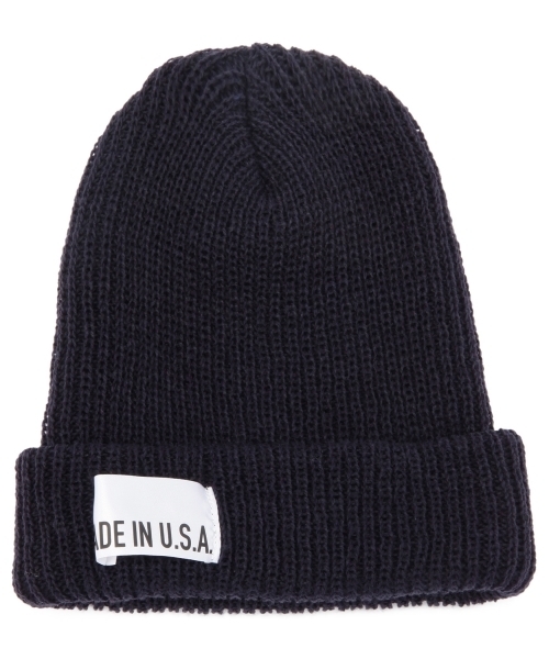green label relaxing（グリーンレーベルリラクシング）の「GLR MADE IN USA ビーニーキャップ ◆（ニットキャップ/ビーニー・メンズ・ブラック/ダークグレー/ダークブラウン/レッド/ワインレッド/ダークグリーン/ロイヤルブルー/ネイビー/グレー・フリー）」の7枚目の写真