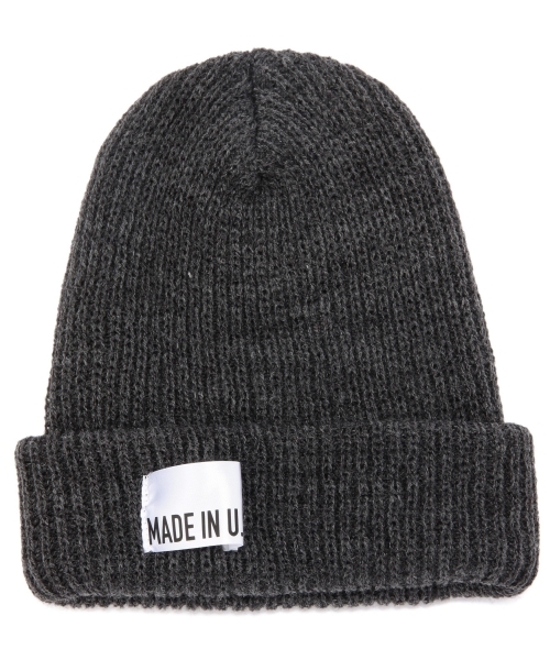 green label relaxing（グリーンレーベルリラクシング）の「GLR MADE IN USA ビーニーキャップ ◆（ニットキャップ/ビーニー・メンズ・ブラック/ダークグレー/ダークブラウン/レッド/ワインレッド/ダークグリーン/ロイヤルブルー/ネイビー/グレー・フリー）」の4枚目の写真