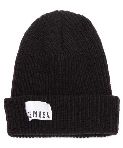 green label relaxing（グリーンレーベルリラクシング）の「GLR MADE IN USA ビーニーキャップ ◆（ニットキャップ/ビーニー・メンズ・ブラック/ダークグレー/ダークブラウン/レッド/ワインレッド/ダークグリーン/ロイヤルブルー/ネイビー/グレー・フリー）」の2枚目の写真