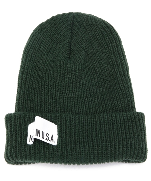 green label relaxing（グリーンレーベルリラクシング）の「GLR MADE IN USA ビーニーキャップ ◆（ニットキャップ/ビーニー・メンズ・ブラック/ダークグレー/ダークブラウン/レッド/ワインレッド/ダークグリーン/ロイヤルブルー/ネイビー/グレー・フリー）」の6枚目の写真