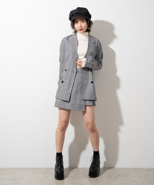 WEGO（ウィゴー）の「WEGO/【セットアップ対応商品】ラップチェーンスカパン（スカート・レディース・ホワイト/グレー系その他2/ブラック/ベージュ系その他2・FREE）」の15枚目の写真