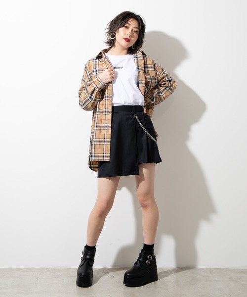 WEGO（ウィゴー）の「WEGO/【セットアップ対応商品】ラップチェーンスカパン（スカート・レディース・ホワイト/グレー系その他2/ブラック/ベージュ系その他2・FREE）」の20枚目の写真