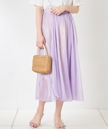 natural couture | 【WEB限定カラー有り】シアー箔スカート(スカート)