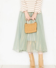 natural couture | 【WEB限定カラー有り】シアー箔スカート(スカート)