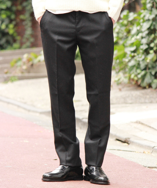 EDIFICE（エディフィス）の「◇サキソニーテパードﾞパンツ（スラックス・メンズ・グレー/ネイビー/ブラック・44/42/50/46/48）」の2枚目の写真