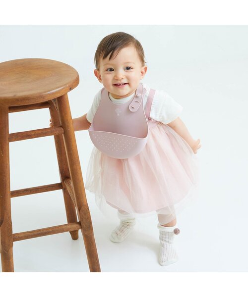 apres les cours（アプレレクール）の「■シリコンビブ（マグ/哺乳瓶/お食事グッズ・キッズ・ミント/ラベンダー・90）」の17枚目の写真