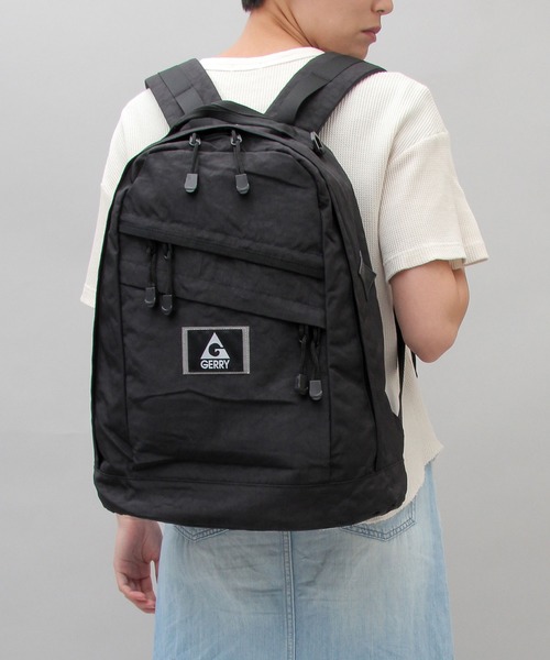 GERRY(ジェリー)の「【 GERRY / ジェリー 】 ワッシャー加工(シワ加工) ナイロン バックパック / 大容量(バックパック/リュック・メンズ・ブラック・FREE)」の20枚目の写真