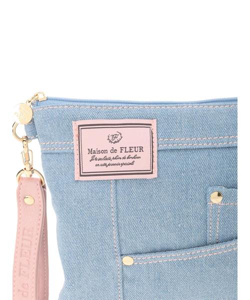 デニムブルー 青 22AWメゾンマルジェラ フォンポーチ ネックポーチ  