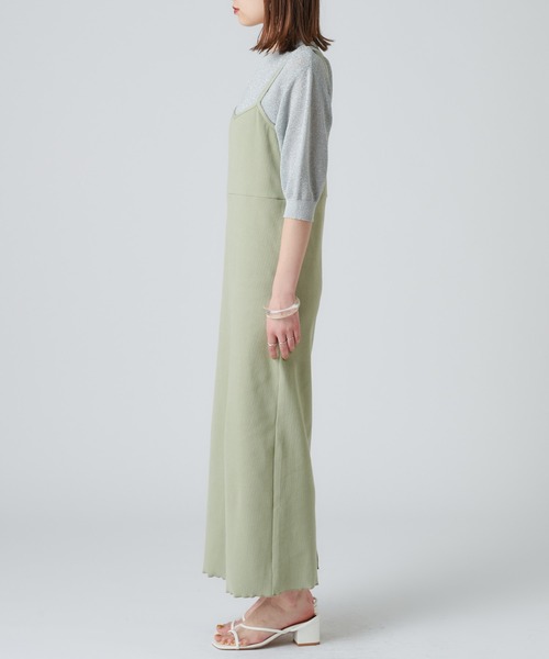 mystic（ミスティック）の「レイヤードキャミワンピース（ワンピース・レディース・ライトグレー/ブラック/グリーン/アイボリー・FREE）」の19枚目の写真