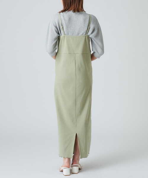 mystic（ミスティック）の「レイヤードキャミワンピース（ワンピース・レディース・ライトグレー/ブラック/グリーン/アイボリー・FREE）」の20枚目の写真