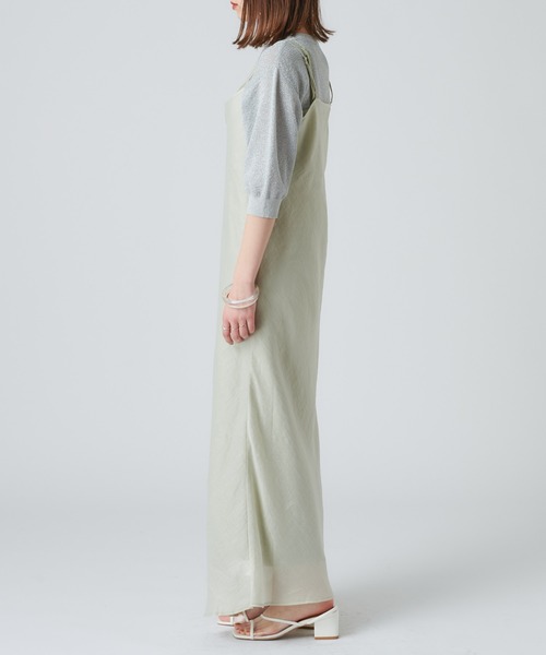 mystic（ミスティック）の「レイヤードキャミワンピース（ワンピース・レディース・ライトグレー/ブラック/グリーン/アイボリー・FREE）」の14枚目の写真