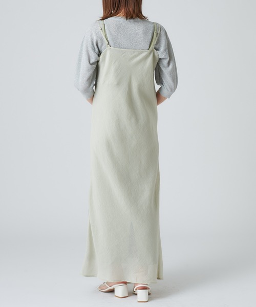 mystic（ミスティック）の「レイヤードキャミワンピース（ワンピース・レディース・ライトグレー/ブラック/グリーン/アイボリー・FREE）」の15枚目の写真