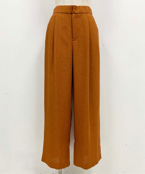 PICCIN(ピッチン)の「サイドスリット入りワイドパンツ(その他パンツ・レディース・キャメル/ベージュ/ネイビー・M/L)」の10枚目の写真